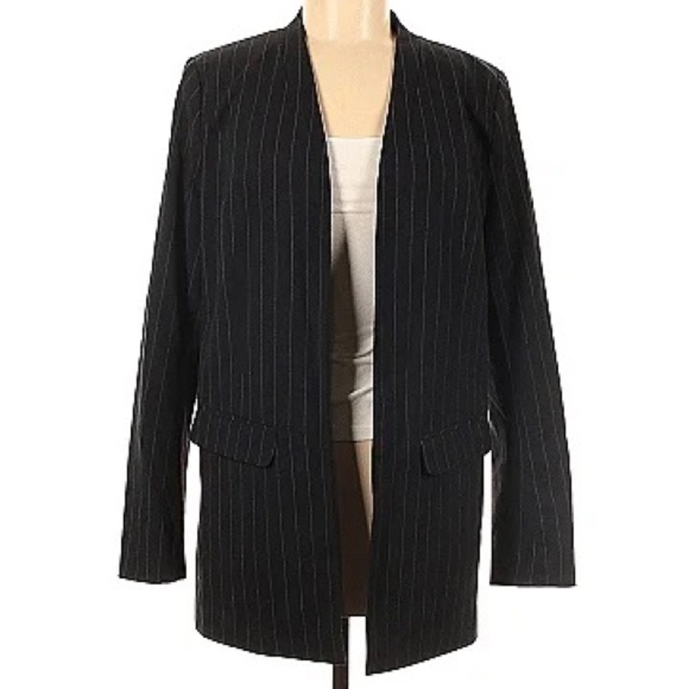 Halogen Black Pinstripe Blazer
